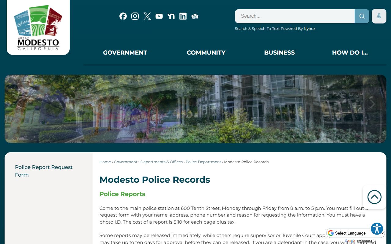 Modesto police records portal for phone directory people search