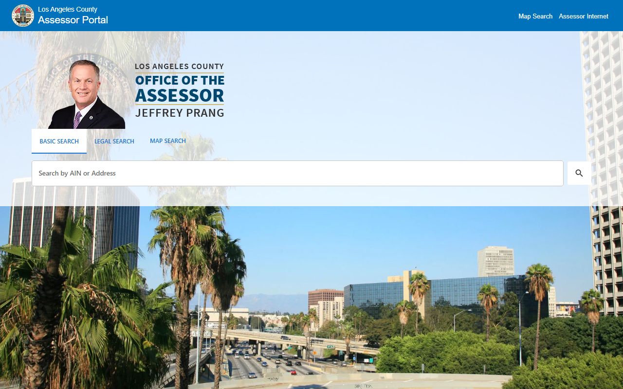 Los Angeles County property assessment phone directory search portal