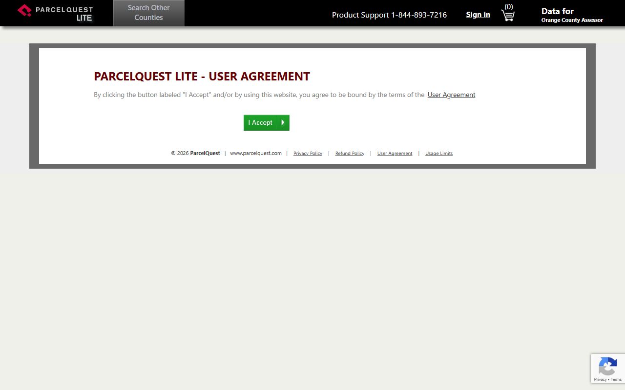 Orange County property search phone directory tool