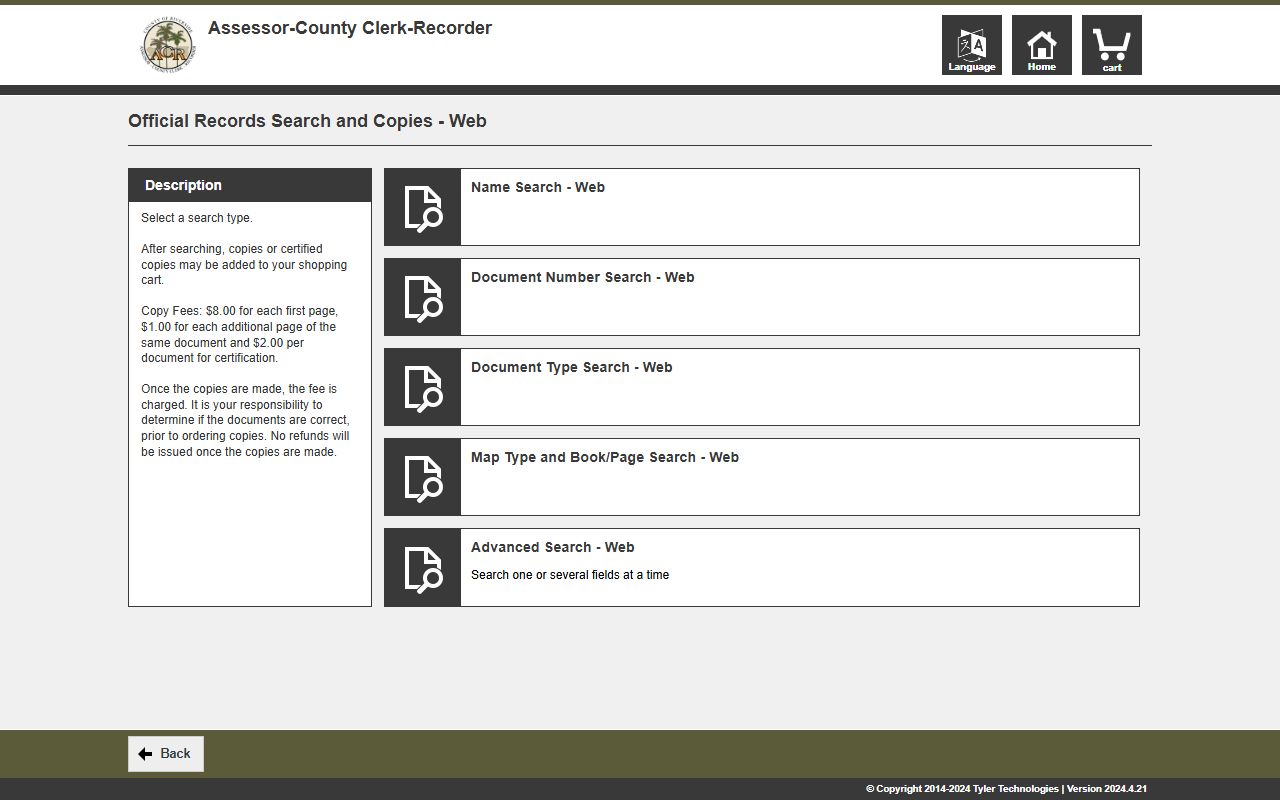 Riverside County official records search phone directory tool